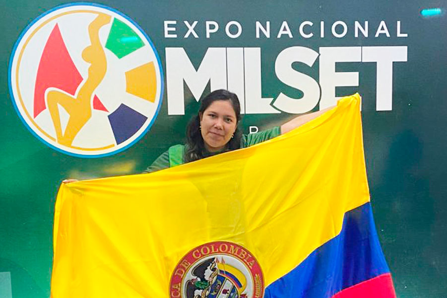 Lizeth Tatiana Esguerra Ochoa, estudiante de décimo semestre del Programa de Optometría, quien también hace parte del semillero de investigación en Promoción en Investigación Visual - PRINVI, representó a la Universidad El Bosque en el evento Expo Nacional MILSET (Mouvement Internacional pour le Loisir Scientifique et Technique) en Brasil.
