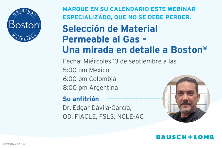 En el mundo de la oftalmología y la optometría, la selección del material adecuado para lentes permeables al gas (PG) desempeña un papel crucial en la salud visual de los pacientes. Por esta razón, estamos emocionados de anunciar un seminario web de análisis en profundidad, que ningún profesional del campo debe perderse.