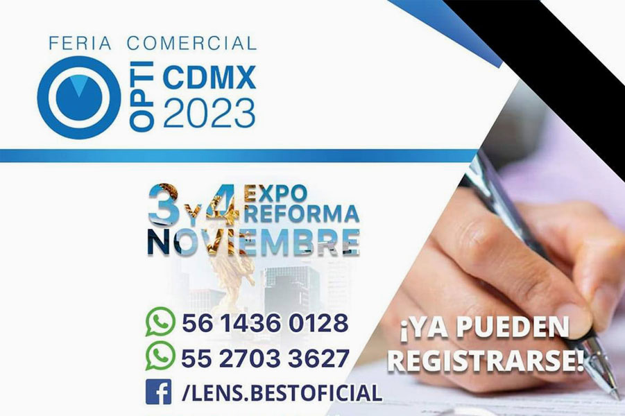 Falta poco para que inicie la 2ª Feria Comercial OPTI, que se realizará en México. Agéndate para los días 3 y 4 de noviembre.