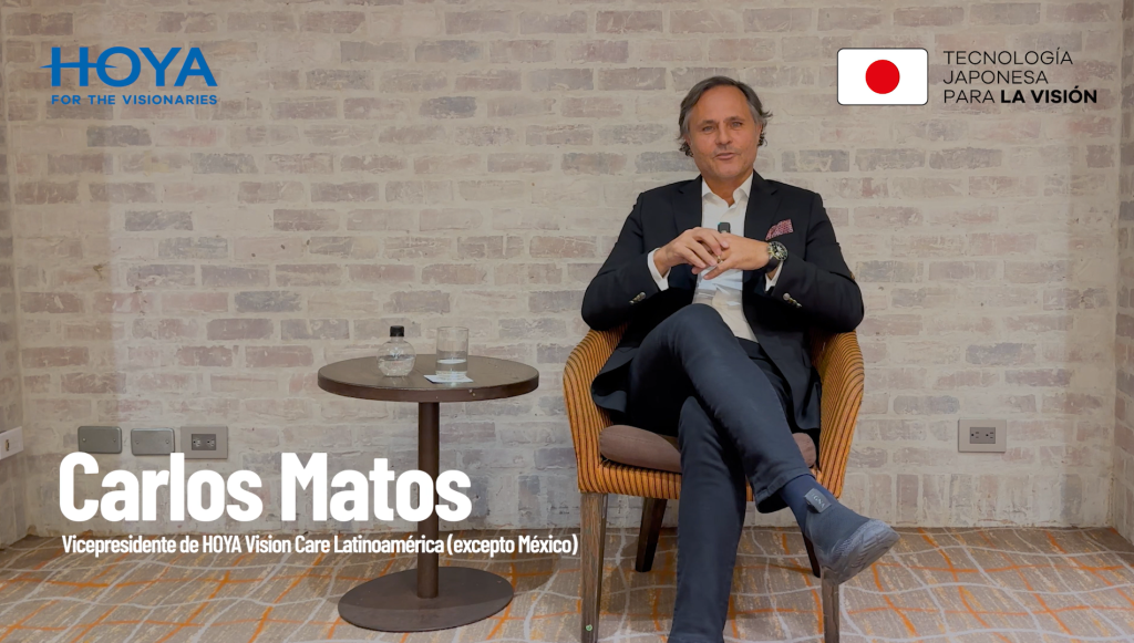 En entrevista exclusiva con Revista 20/20, Carlos Mattos —representante de HOYA— compartió la esencia de una compañía que lleva décadas innovando en lentes oftálmicos, con un propósito claro: cuidar la visión de las personas.