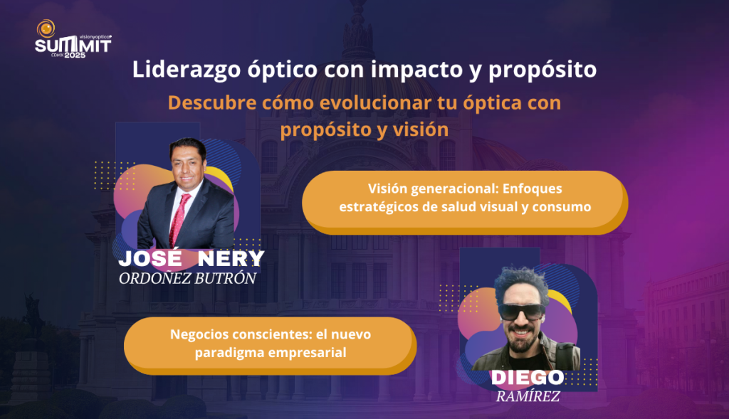 Dos conferencias imperdibles que te invitan a reflexionar sobre el presente y futuro del sector óptico desde una perspectiva empresarial, estratégica y consciente.